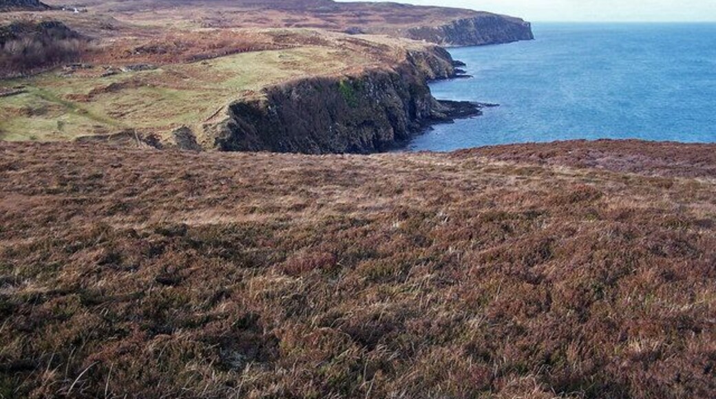 Moorland above Gob na Hoe. Looking north from the site of the MacCrimmon Memorial 1129575.