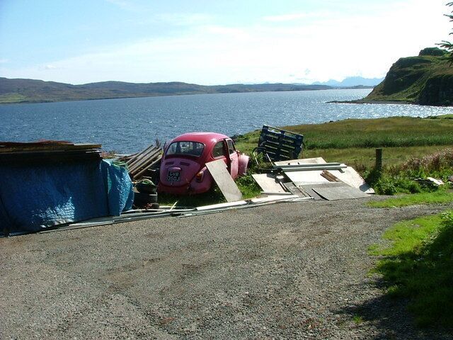 A Beetle's view of Loch Dunvegan Looks like he's been there for a while.