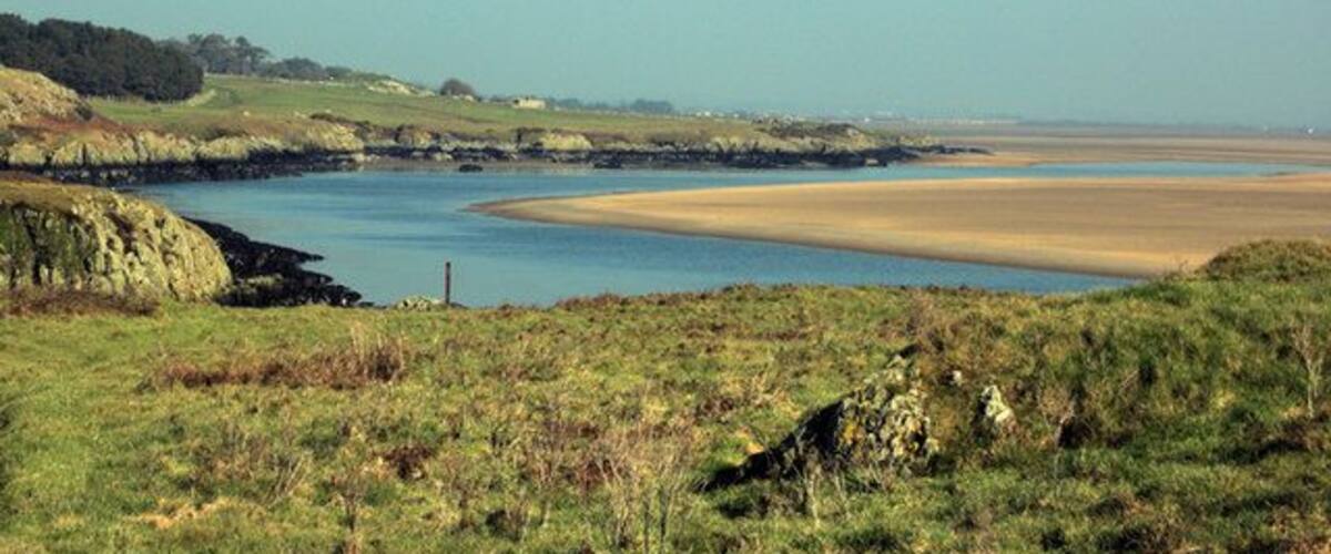 Afon Cefni Looking inland towards Malltraeth from near Dinas-lwyd