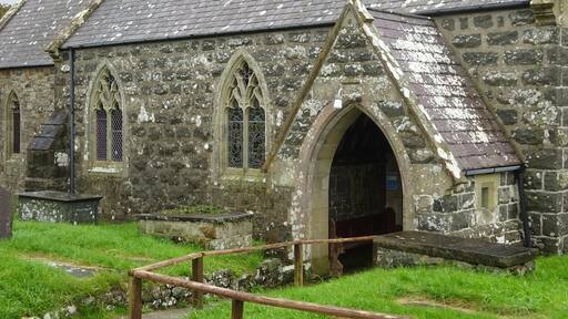 St. Edeyrn's Church, Bodedrern, Gwynedd, Wales. Listing Date: 5 April 1971. Grade: II*. Source: Cadw. Source ID: 5276.
