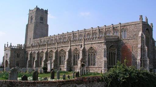 Holy Trinity, Blythburgh. Known as the 'Cathedral of the Marshes'.