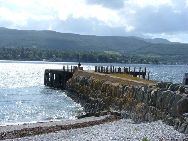Strone Pier (derelict) Unfortunately unused for many years