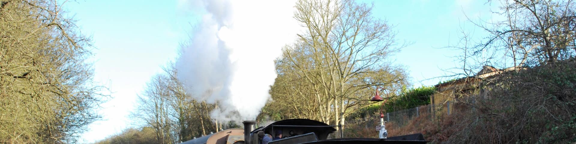 GER T.W. Worsdell "Y14" Class (LNER Class "J15") 0-6-0, GER No.564, LNER No.7564 (later No.5462), BR No.65462 in LNER unlined black livery departing Oldland Common with a train for Bitton, Avon Valley Railway, 01/13.