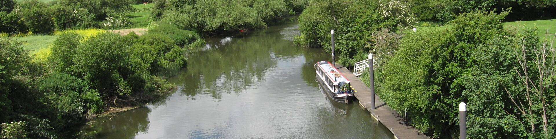 River Avon from railway bridge.