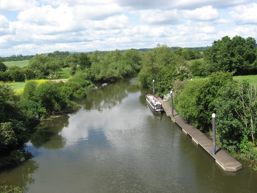 River Avon from railway bridge.