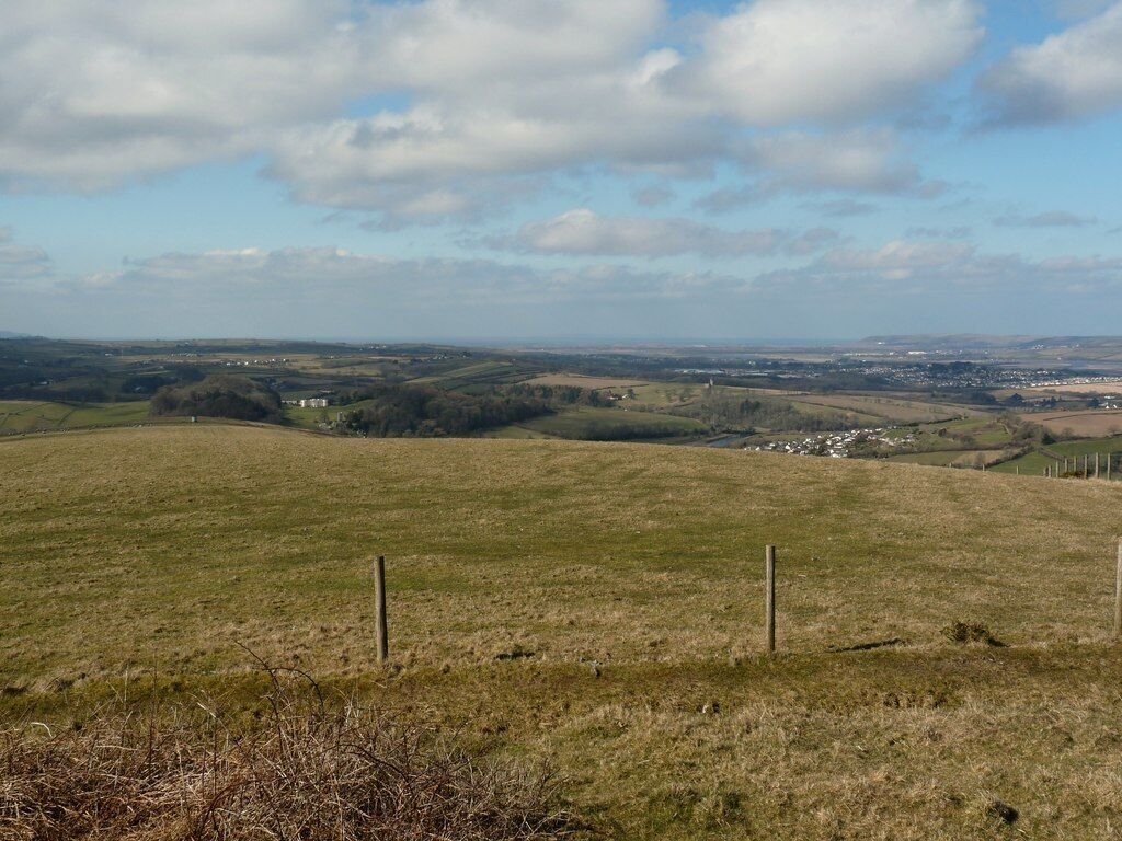 A view towards Tawstock from the monument on Codden Beacon. See also: 1749270