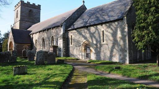 Parish church of St Mary the Virgin, Bishop's Frome, Herefordshire, seen from the southeast