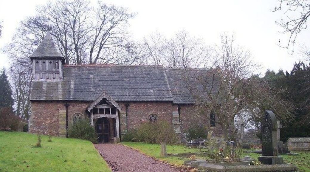 St Andrew's parish church, Evesbatch, Herefordshire, seen from the south