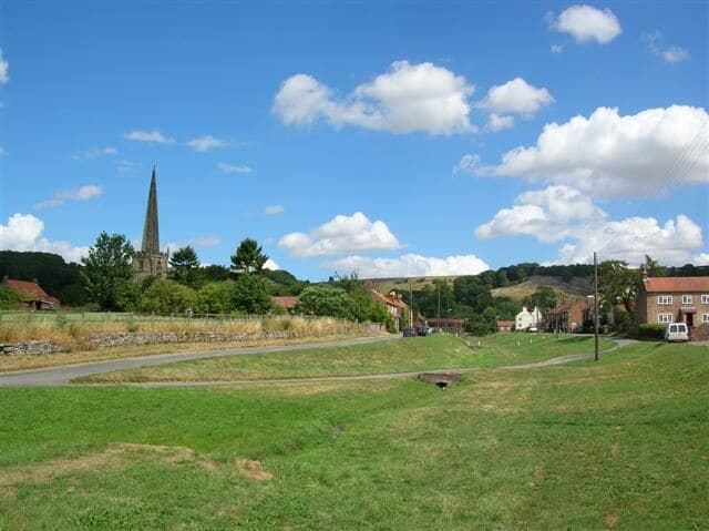 Bishop Wilton, East Riding of Yorkshire, England. The attractive village of Bishop Wilton.