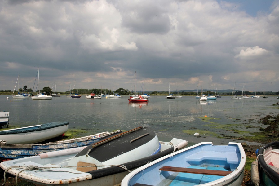 Boats on the water. Such a wonderful walk,amazing landscape & views.