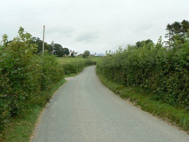 Road to Brooks Leading north from Bettws Cedewain.