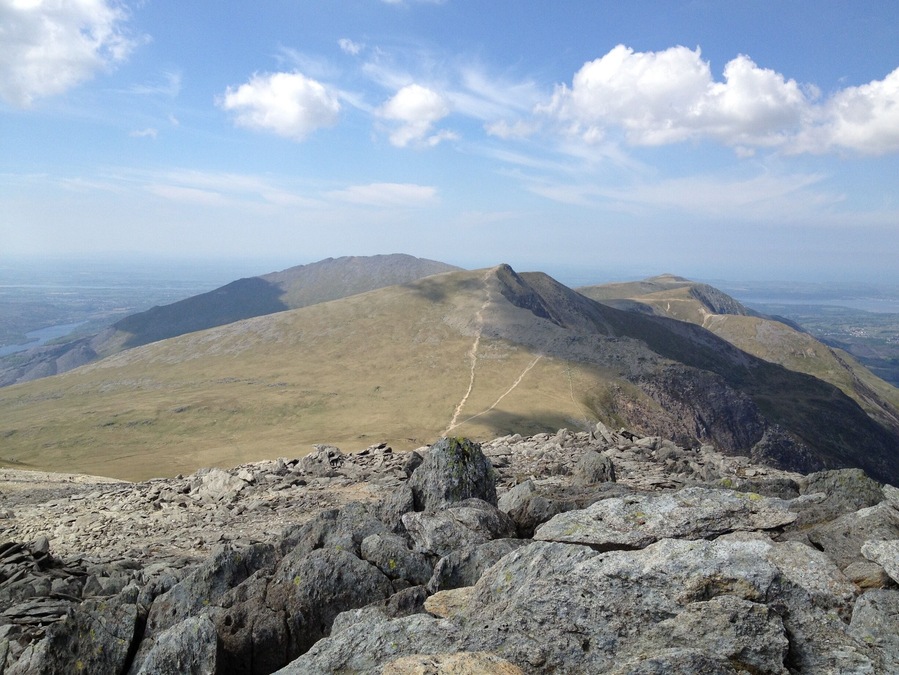 View from the top of the Glyders in Snowdonia #hike