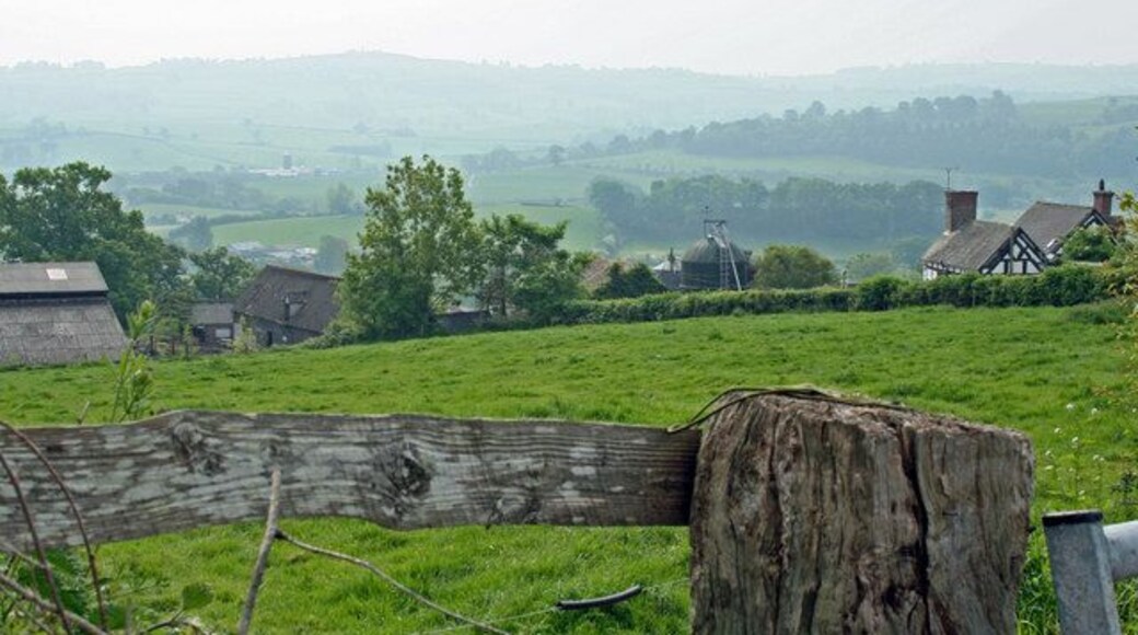 Pied House View Landscape view towards Pied House farm.