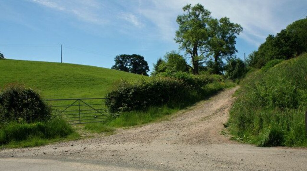Gravel Track Track towards hill Fort