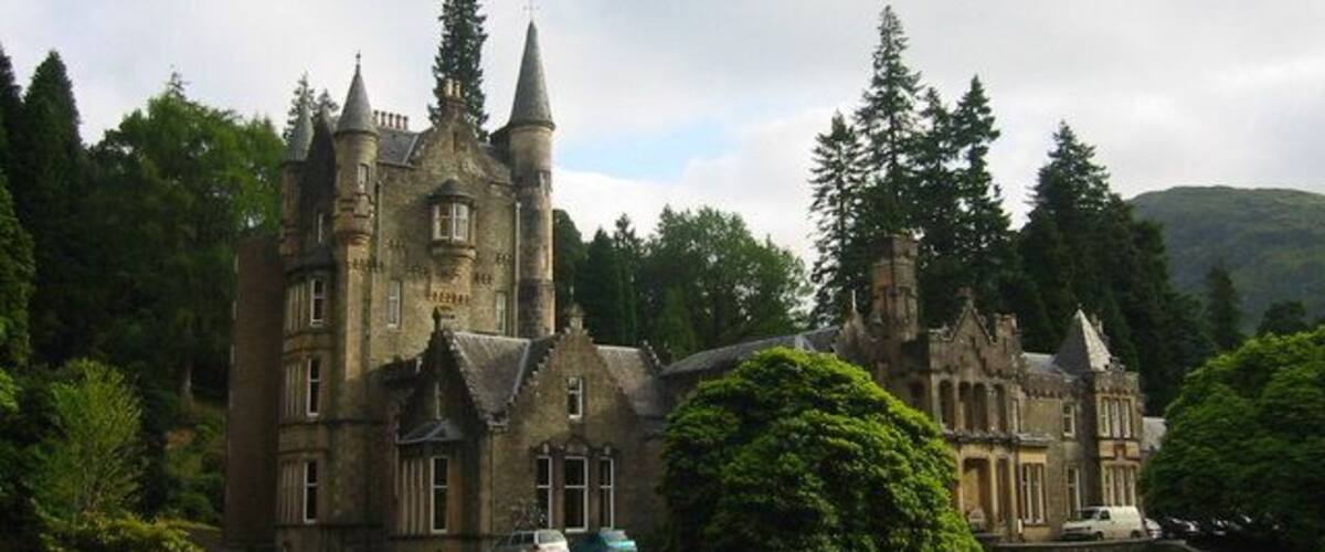 Benmore Lodge. Within the grounds of Benmore Botanic Gardens; used as an Outdoor Centre.