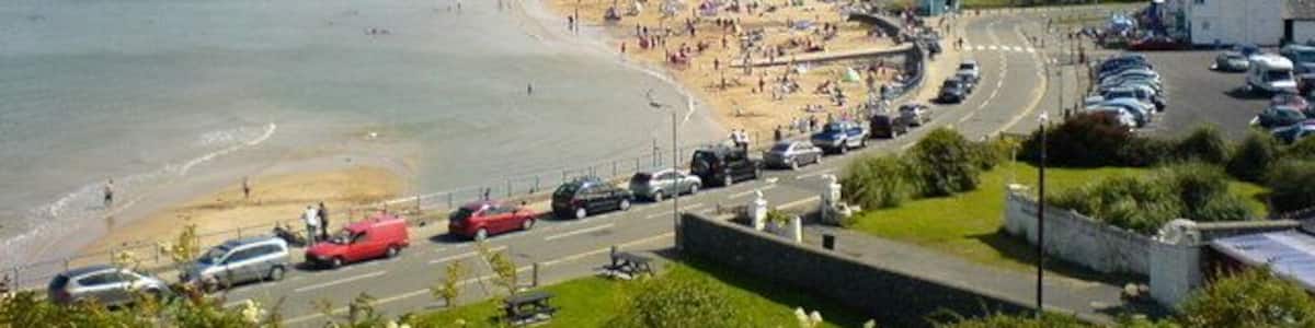 Traeth Benllech The sands at Benllech from the headland above Beach Road.