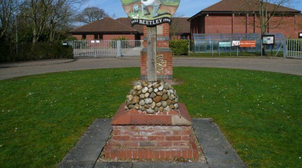 Village Sign The village sign at Beetley, Norfolk