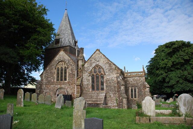 Parish church of St George and All Saints, Beaford, Devon, seen from the west