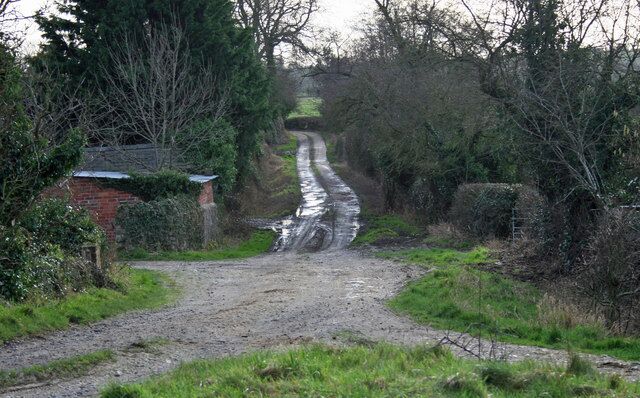 Yew Tree Track Track towards Yew Tree Farm, Westonwharf.