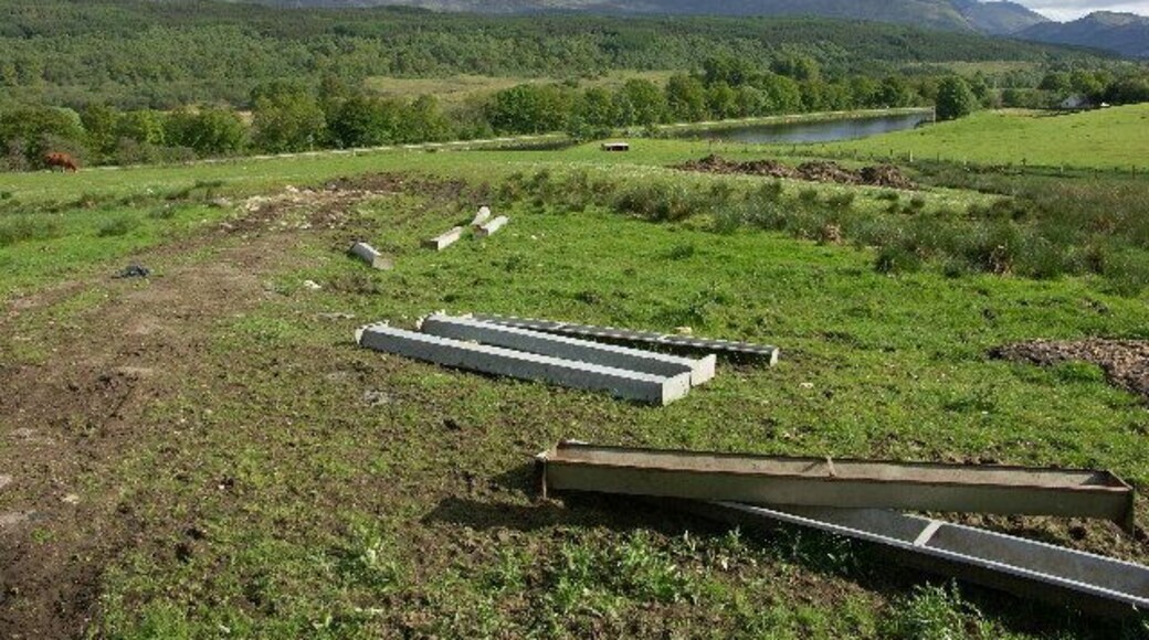 Caledonian Canal and Ben Nevis from near Glen Loy on the B8004.