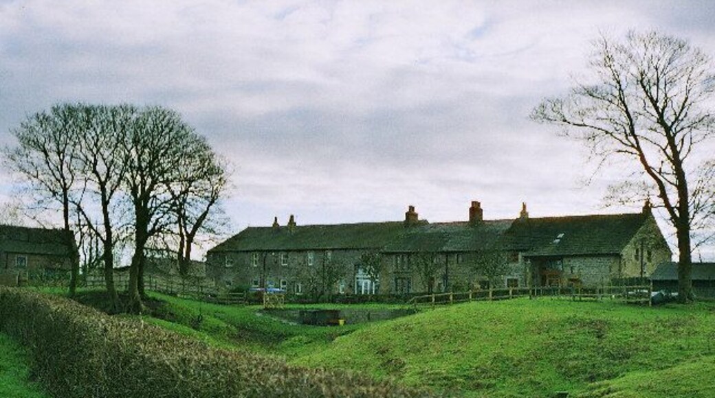 Moorhouse Farm, Woods Brow. This range of buildings is a mix of a working farm and farm conversions.
