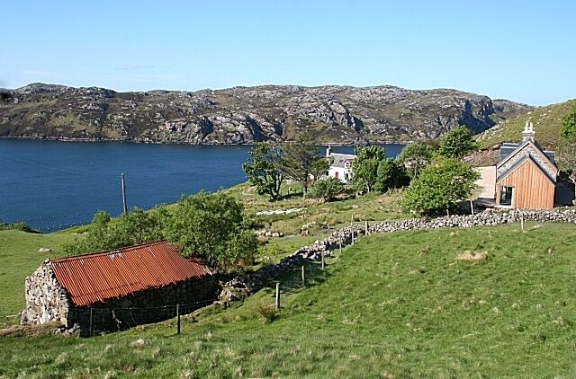 Badcall and Loch Inchard. These cottages enjoy one of the best views anywhere - see 2893.