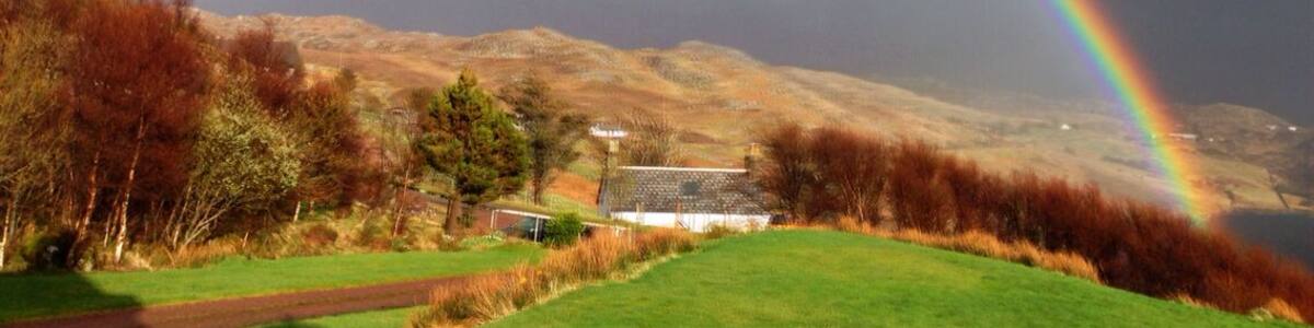 Double rainbow at Kinlochbervie.