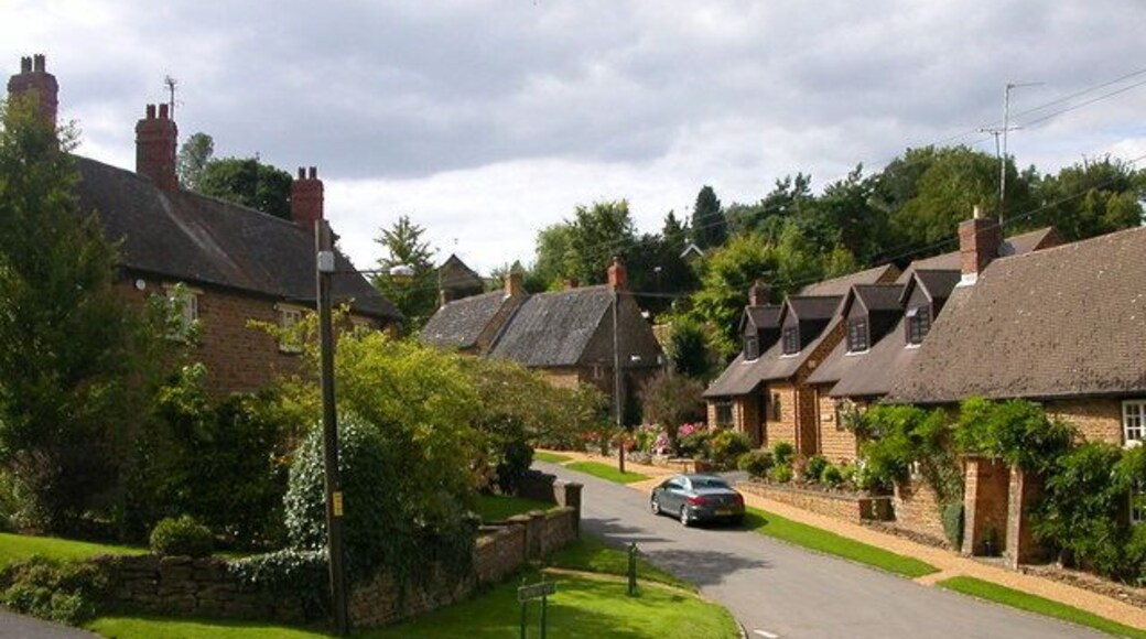 Badby-Church Hill At the junction with Main Street and Bunkers Hill.