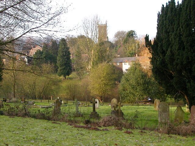 Badby. Cemetery south of Village on path leading uphill to Badby Wood