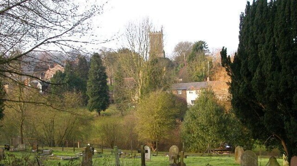 Badby. Cemetery south of Village on path leading uphill to Badby Wood
