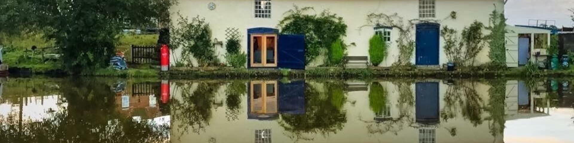 Canalside reflectionat Audlem, Shropshire