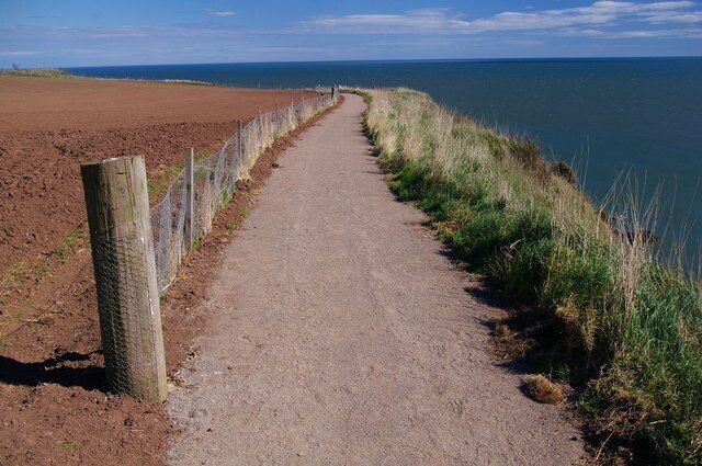 Coastal Path from Arbroath to Auchmithie This is part of a coastal path that has been fairly recently made, so that it is possible to walk from Arbroath to Auchmithie.