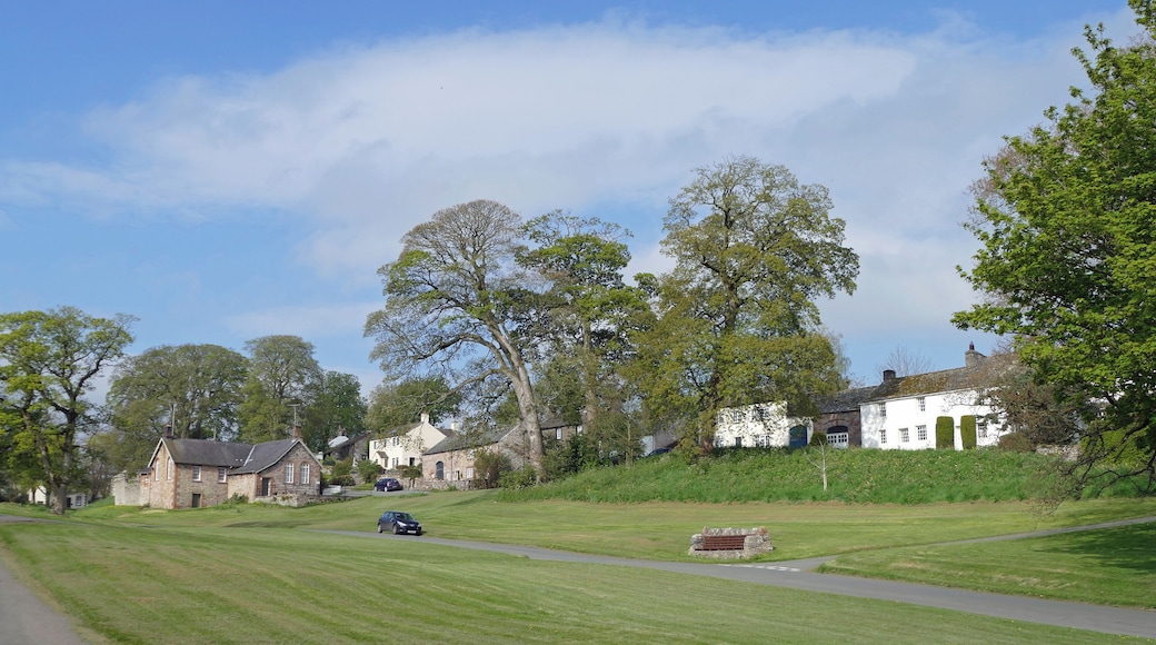 Part of the Lowther estate with the family now living in Askham Hall - Lowther Castle is now a gothic shell not a residence. The upper and lower halves of the village have these extensive and well kept grass lawns.