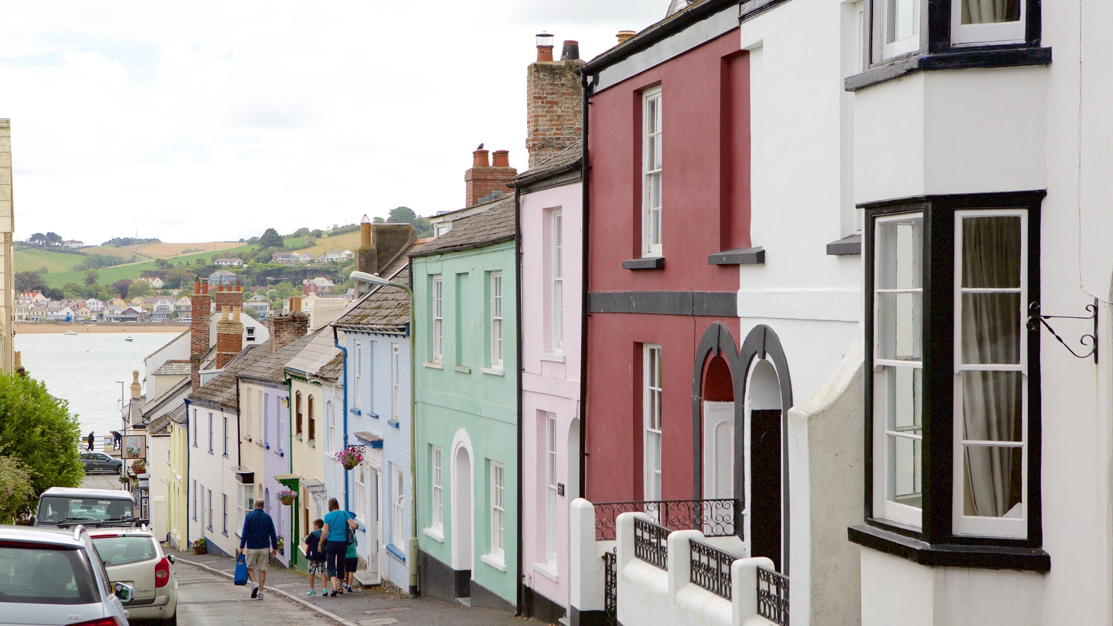 Devon which includes a small town or village