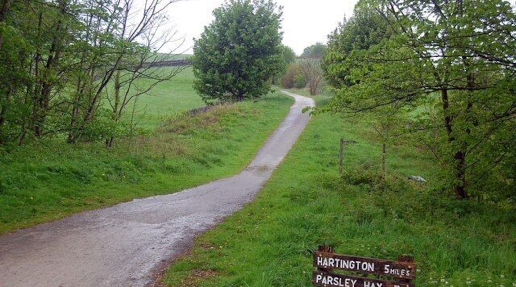 Tissington Trail: 7 miles to go! Looking north from close by the site of the former Alsop Station.