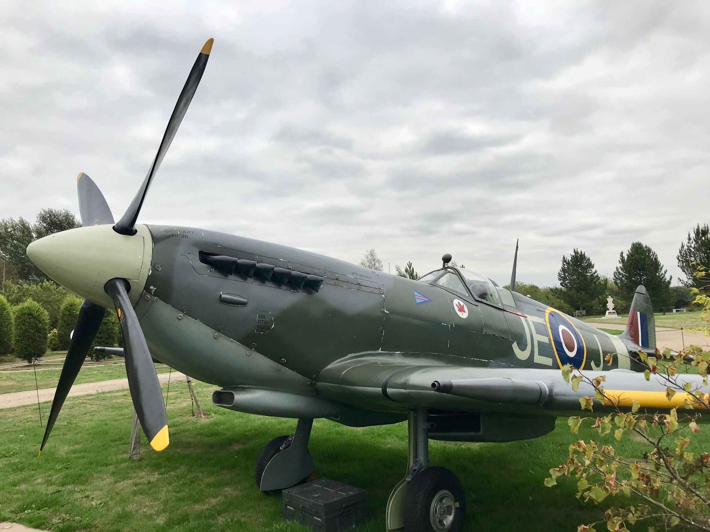 Spitfire MK IX at the Memorial Arboretum for a limited time.
