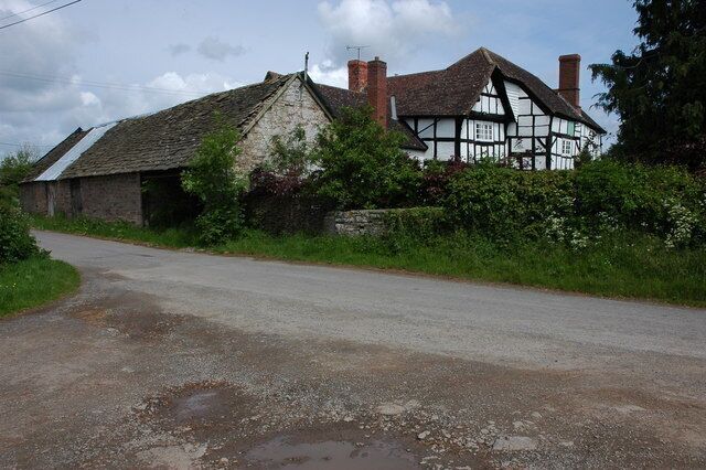 Half-timbered farmhouse at Wootton