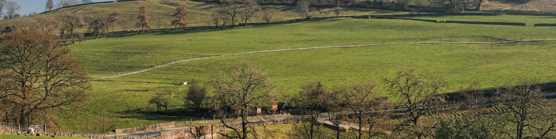 Photograph of Allgreave Bridge where the A54 road crosses Clough Brook in Wincle, Cheshire