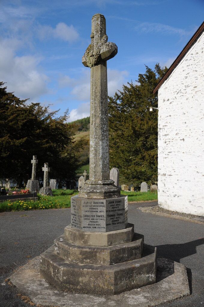 War Memorial, Talley. War Memorial in front of St Michael's church, Talley.