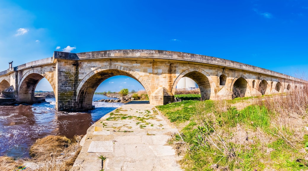 The longest stone bridge of world in Uzunkopru Town of Turkey