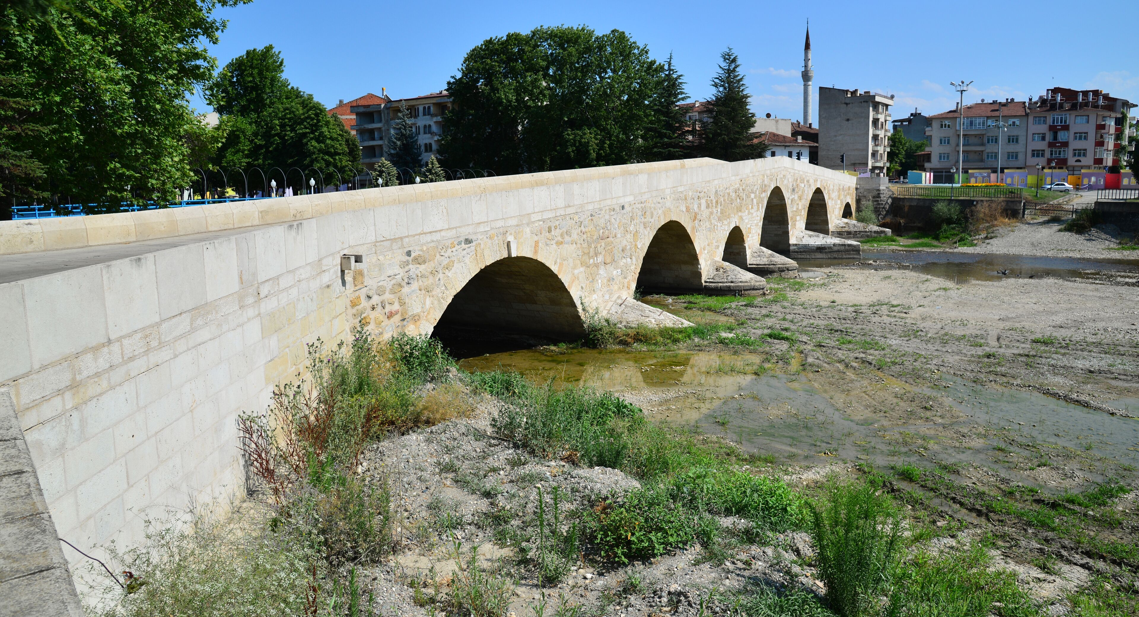 The Historical Stone Bridge in Taskopru, Kastamonu, Turkey was built in the 14th century.