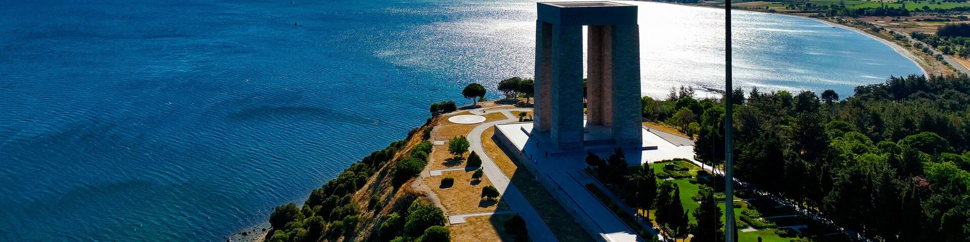 Canakkale - Turkey, Gallipoli peninsula, where Canakkale land and sea battles took place during the first world war. Martyrs monument and Anzac Cove.