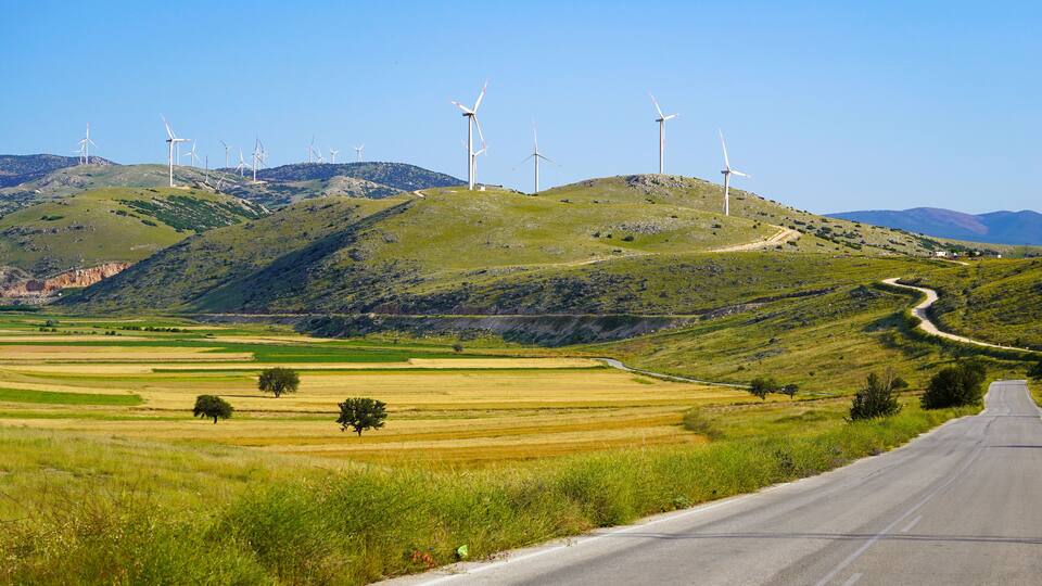 Wind energy tribunes that produces electricity with natural resources