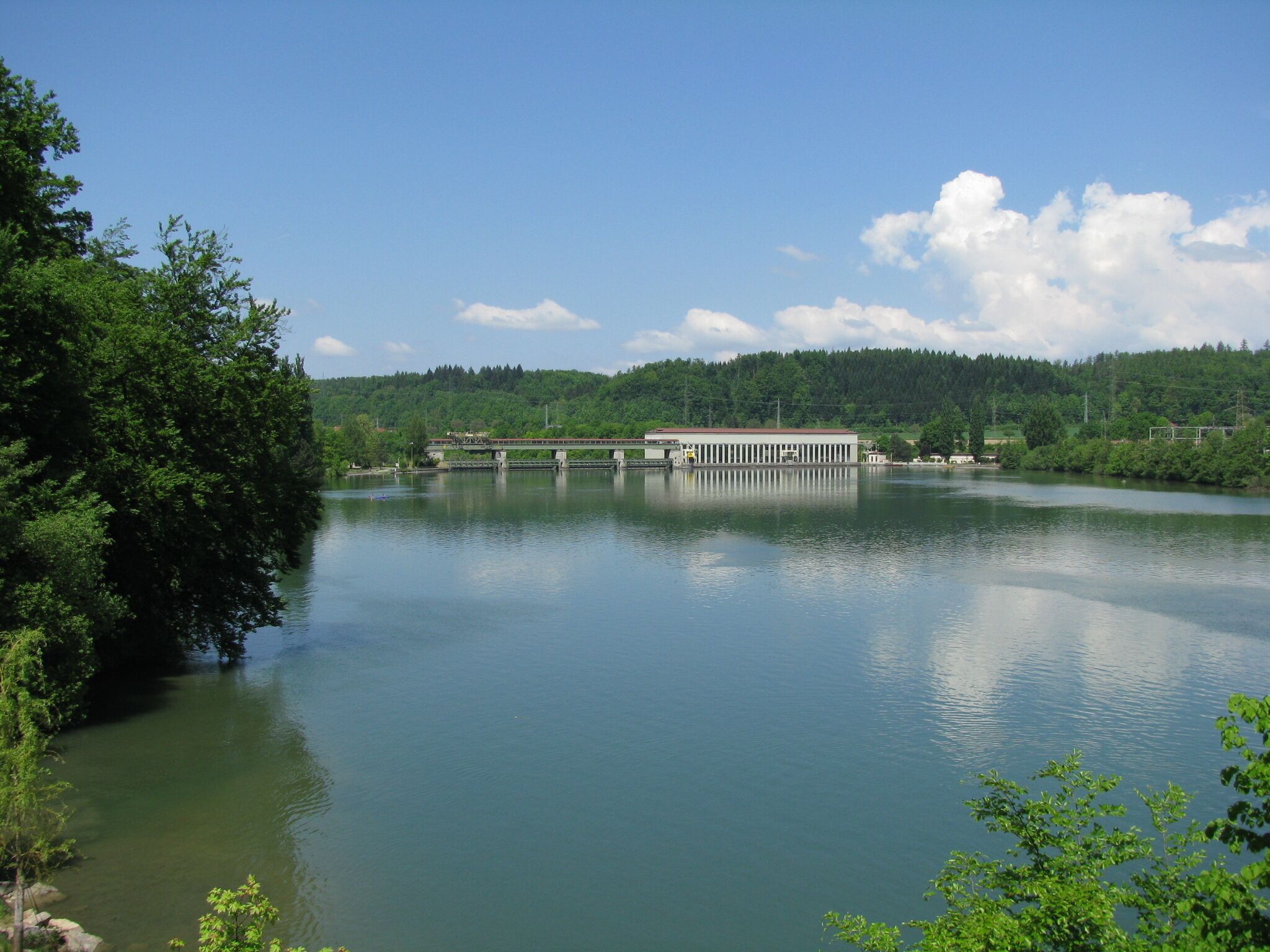 power plant Ryburg-Schwörstadt at Rhine