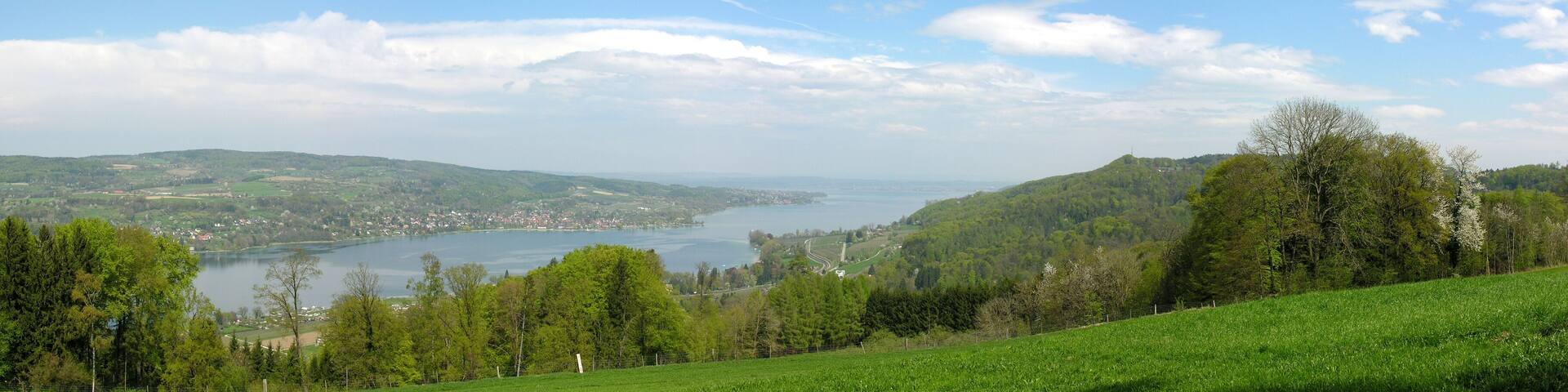 Switzerland, Thurgau, Lake Constance seen from Klingenzell