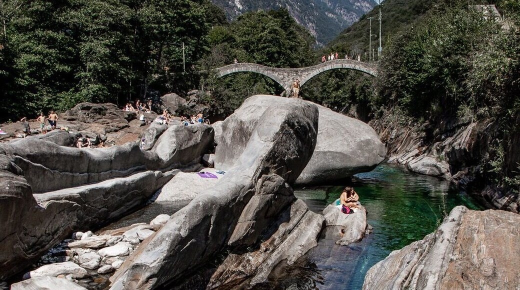 Verzasca valley in southern Switzerland, Tessin.
