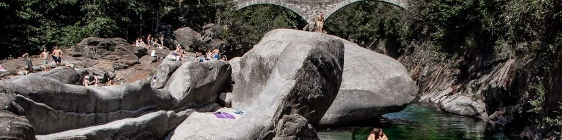 Verzasca valley in southern Switzerland, Tessin.