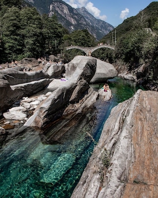 Verzasca valley in southern Switzerland, Tessin.