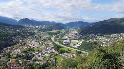 Lamone, Manno, Bioggio, Agno and Massagno, picture taken from San Zeno (Lamone, Ticino, Switzerland)