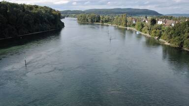 Switzerland, Canton of Schaffhausen, views along the museum railway line between Rielasingen (Germany) and Etzwilen (Switzerland)